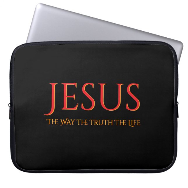 Jesus The Way The Truth The Life  Laptop Sleeve (Front)