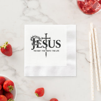 Jesus the way, the truth, the life! napkin
