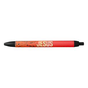 Jesus, The Way, The Truth, The Life Retro Sunset Black Ink Pen