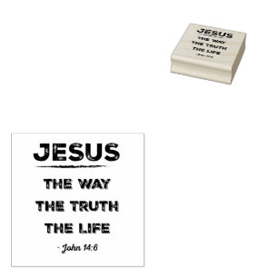Jesus: the Way, the Truth, the Life Rubber Stamp