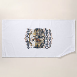 Jesus Therapy Friendly Christian Vintage Shirt Chr Beach Towel