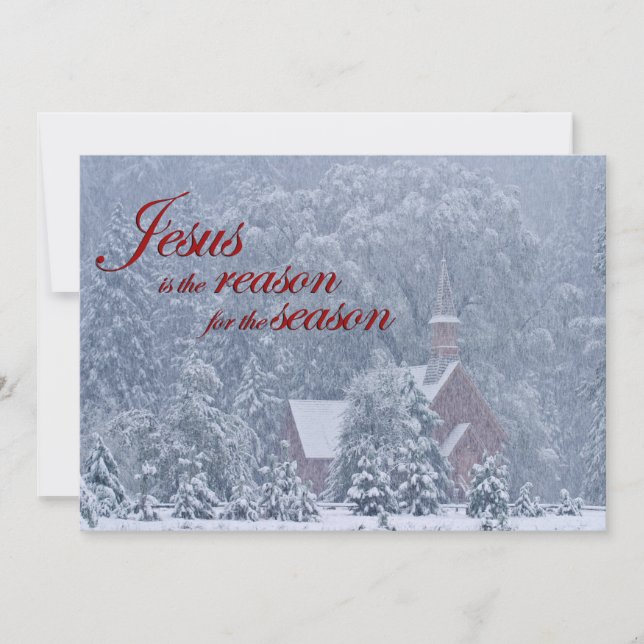 Jesus this Season - Yosemite Chapel in Snowstorm (Front)