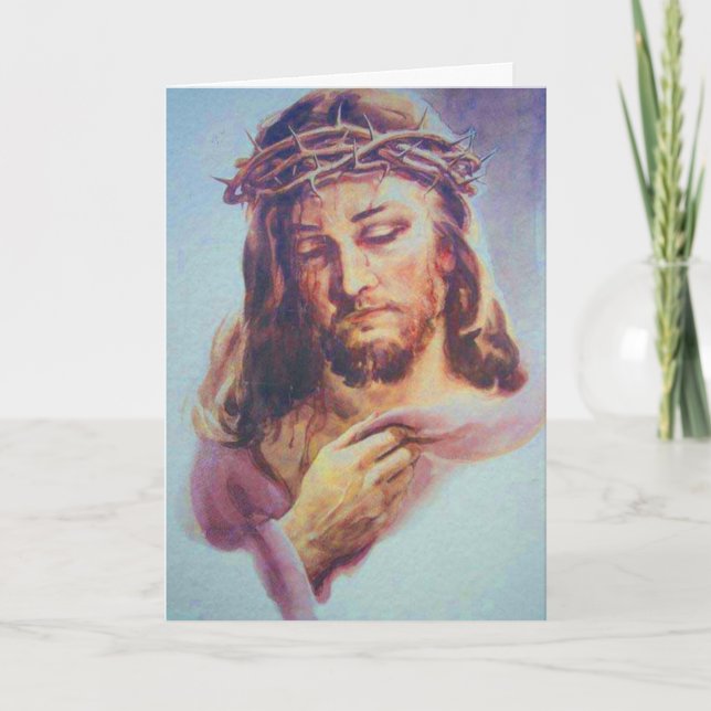 Jesus thorn Greeting card (Front)