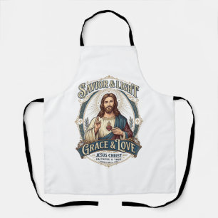 Jesus Thrift Store Vintage Hunting Graphic Tee Chr Apron