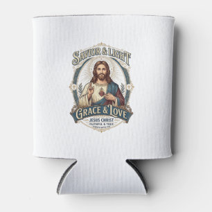 Jesus Thrift Store Vintage Hunting Graphic Tee Chr Can Cooler