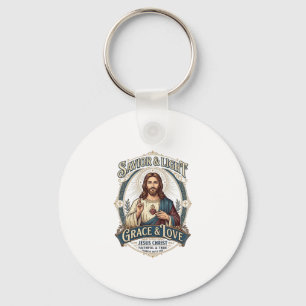 Jesus Thrift Store Vintage Hunting Graphic Tee Chr Key Ring