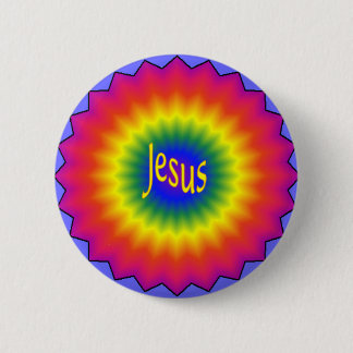 Jesus Tie Dye Button