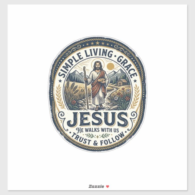 Jesus Tiny House Slow Living Vintage (Sheet)
