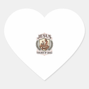 Jesus Toolbox Of Grace Jesus Toolbox Grace Christi Heart Sticker