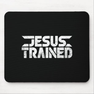 Jesus Trained God Family Wrestling Christian Mouse Mat