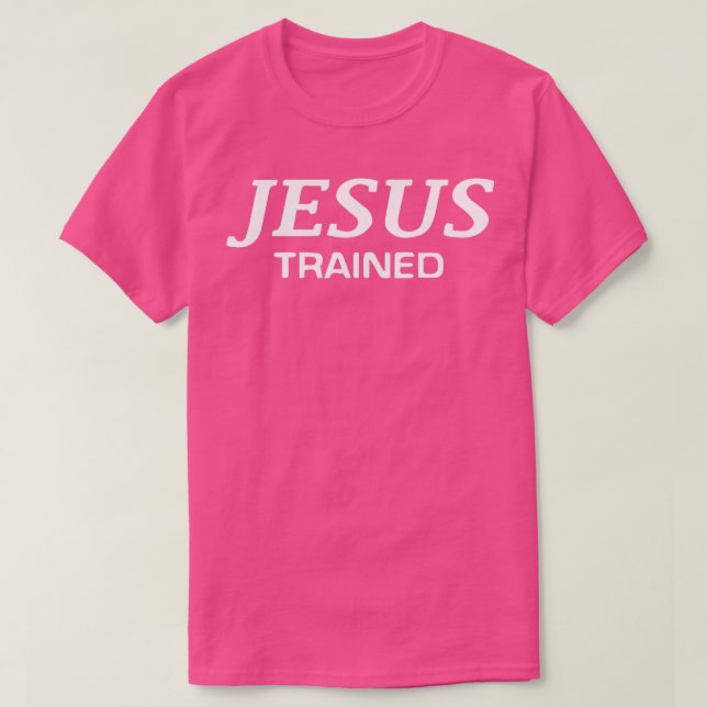 Jesus Trained wrestling 2 T-Shirt (Design Front)