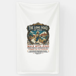 Jesus Trucker Long Haul T-Shirt Inspirational Fait Banner