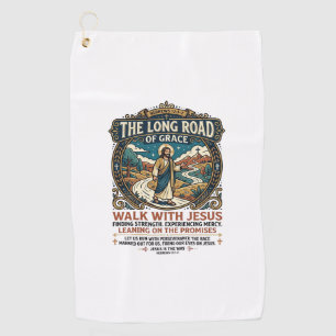 Jesus Trucker Long Haul T-Shirt Inspirational Fait Golf Towel