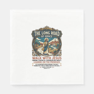 Jesus Trucker Long Haul T-Shirt Inspirational Fait Napkin