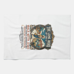 Jesus Trucker Long Haul T-Shirt Inspirational Fait Tea Towel