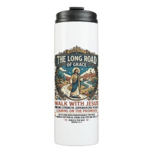 Jesus Trucker Long Haul T-Shirt Inspirational Fait Thermal Tumbler