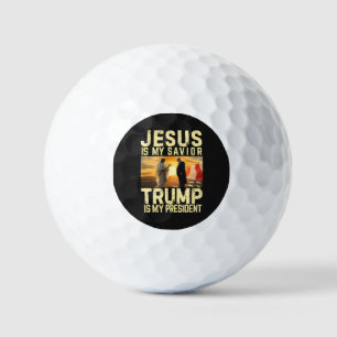 Jesus Trump - Jesus Is My Lord Savior Golf Balls