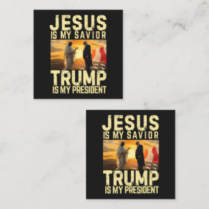 Jesus Trump - Jesus Is My Lord Saviour Enclosure Card