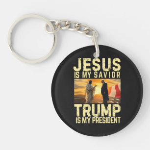 Jesus Trump - Jesus Is My Lord Saviour Key Ring