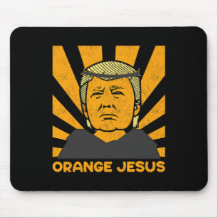 Jesus Trump Make America Great Trump 2024 Again Mouse Mat