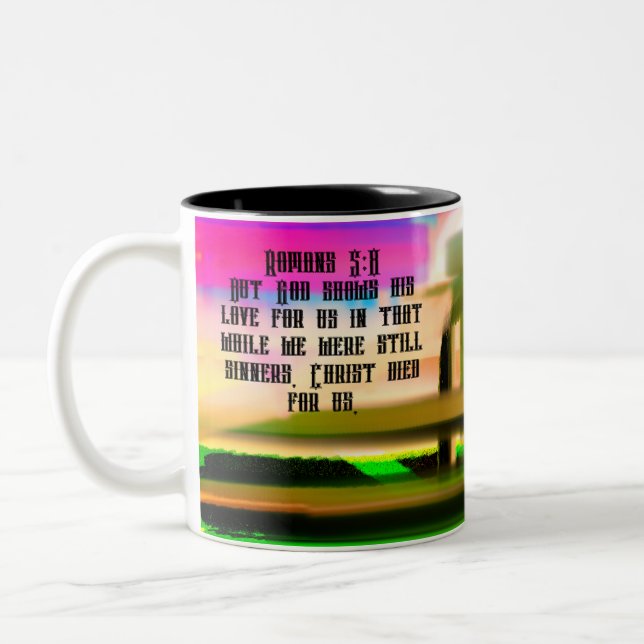 Jesus  Two-Tone coffee mug (Left)