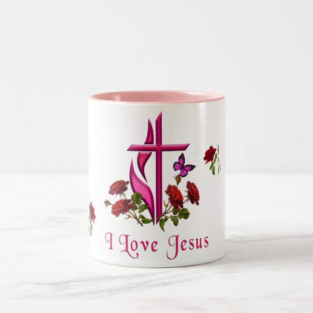 Jesus  Two-Tone coffee mug (Center)