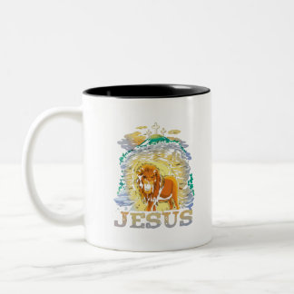 Jesus Two-Tone Coffee Mug