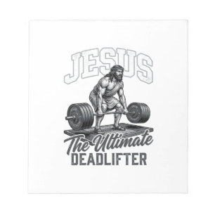 Jesus Ultimate Deadlifter Vintage Vector Shirt Des Notepad
