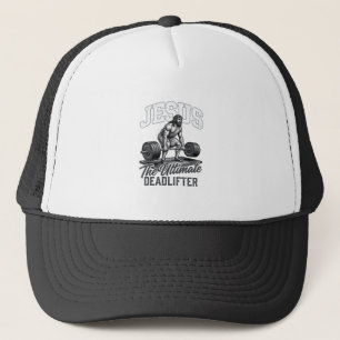 Jesus Ultimate Deadlifter Vintage Vector Shirt Des Trucker Hat