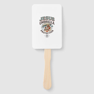 Jesus Umbrella Protection Jesus Umbrella Protectio Hand Fan