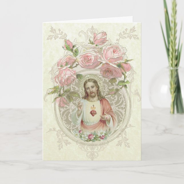 Jesus| Valentines Day  | Religious Catholic Card (Front)