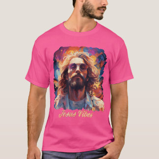 Jesus Vibes Cosmic Groove Christian Psychedelic Ar T-Shirt
