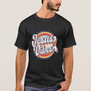 Jesus Vibes Retro Vintage Christian Religious T-Shirt