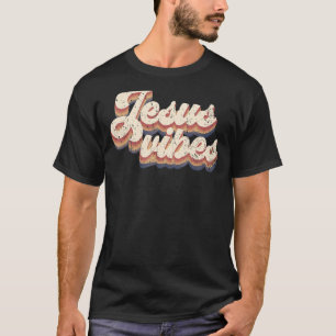Jesus Vibes Vintage Retro Christian Prayer T-Shirt