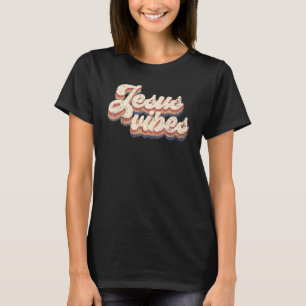 Jesus Vibes Vintage Retro Christian Prayer T-Shirt