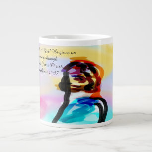 jesus victory large coffee mug