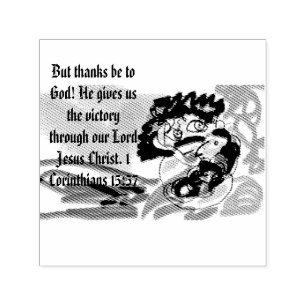 Jesus victory self-inking stamp