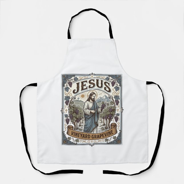 Jesus Vineyard Grapevine Jesus Vineyard Grapevine  Apron (Front)