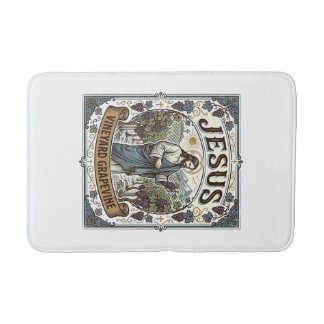 Jesus Vineyard Grapevine Jesus Vineyard Grapevine  Bath Mat