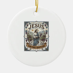 Jesus Vineyard Grapevine Jesus Vineyard Grapevine Ceramic Tree Decoration