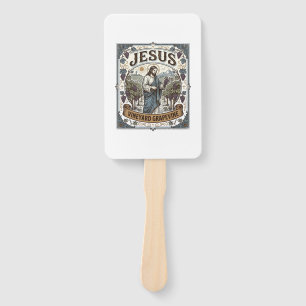 Jesus Vineyard Grapevine Jesus Vineyard Grapevine Hand Fan