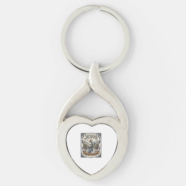 Jesus Vineyard Grapevine Jesus Vineyard Grapevine  Key Ring (Front)