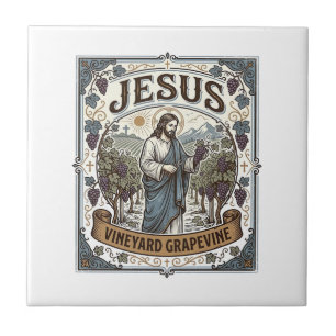 Jesus Vineyard Grapevine Jesus Vineyard Grapevine Tile