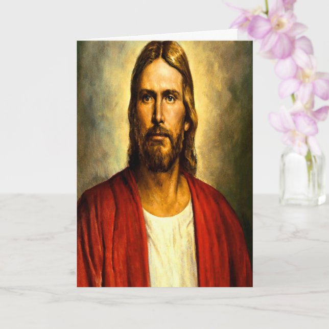 Jesus Vintage Greeting card (Orchid)