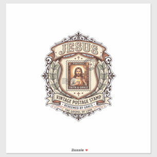 Jesus Vintage Postage Stamp Jesus Vintage Postage
