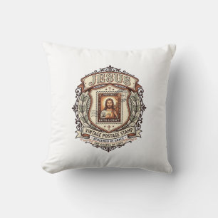 Jesus Vintage Postage Stamp Jesus Vintage Postage Cushion