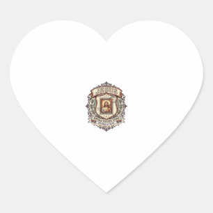 Jesus Vintage Postage Stamp Jesus Vintage Postage Heart Sticker