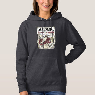Jesus Vintage Ticket Admission Jesus Vintage Ticke Hoodie