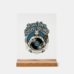 Jesus Vinyl Gospel Record Jesus Vinyl Record Chris Acrylic Sign
