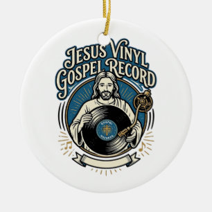 Jesus Vinyl Gospel Record Jesus Vinyl Record Chris Ceramic Tree Decoration